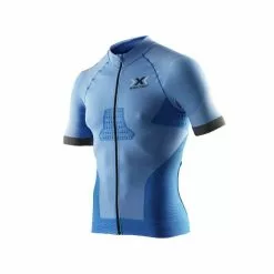 X-Bionic Race Evo Full Zip Cykeltrøje (blå / Antracit)