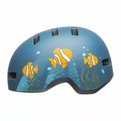 Bell Lil Ripper Børnehjelm (mat Grå / Blå Fisk)
