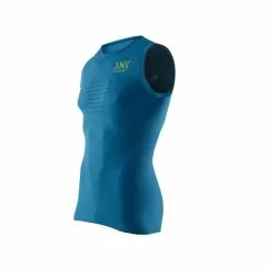 X-Bionic Running Speed Tank Top Mænd (blå / Gul)