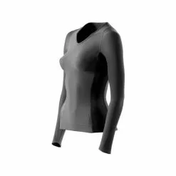 Skins RY400 Comp Ression Langærmet Top Til Kvinder (graphite)